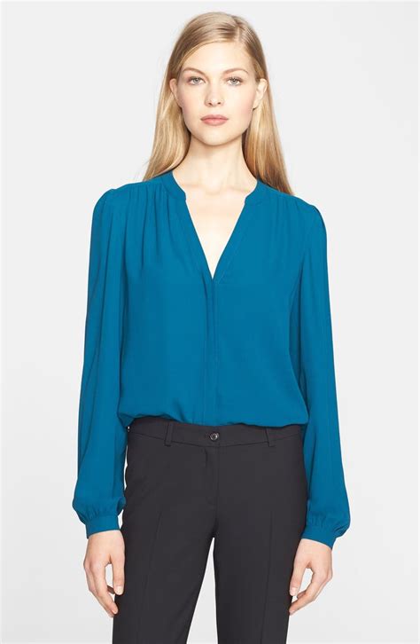 michael kors collection bluse|Michael Kors silk blouse.